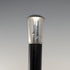 1953 British Vintage Black Shaft Sterling Silver Rondelle Handle Walking Stick, 81cm