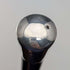 1953 British Vintage Black Shaft Sterling Silver Rondelle Handle Walking Stick, 81cm