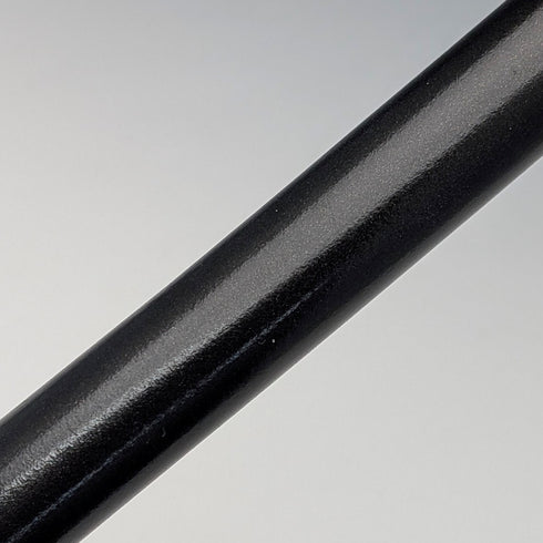 1953 British Vintage Black Shaft Sterling Silver Rondelle Handle Walking Stick, 81cm