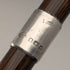 1919 British Antique Brown Shaft, Curved Handle, Pure Silver Decorated Lightweight Walking Stick, 91cm