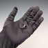 Vintage sterling silver drop-shaped blue cubic zirconia ring (size 12)
