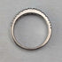 Vintage sterling silver cubic zirconia half eternity ring (size 11)