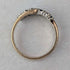1984 British Vintage K9 Gold Sapphire & Zirconia Ring (Japanese size 12)