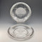 1930年代美國復古銀飾新藝術風格裝飾玻璃盤一對,直徑21厘米