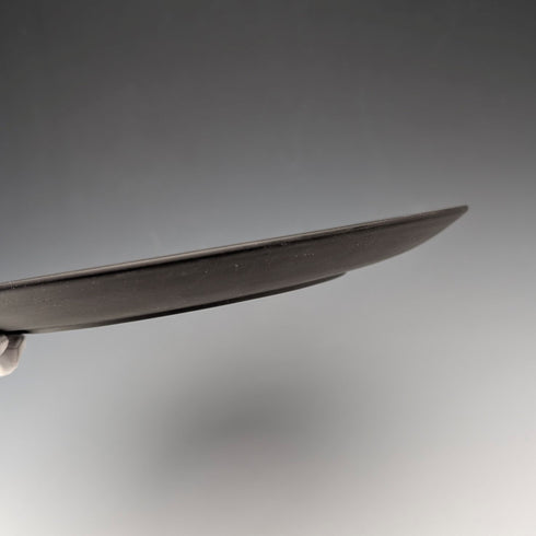 英國老式韋奇伍德黑色碧玉瓷盤,直徑23厘米,帶盒