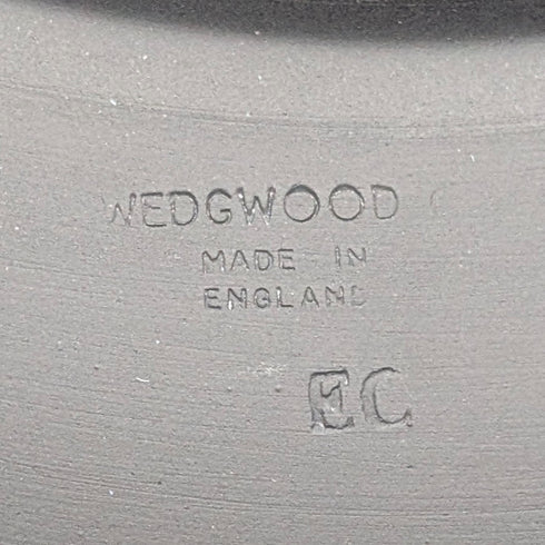 英國老式韋奇伍德黑色碧玉瓷盤,直徑23厘米,帶盒