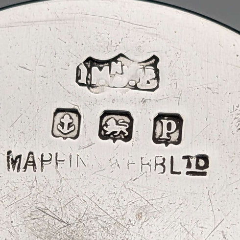 1914年 英国アンティーク 純銀製 ピルボックス 21g Mappin&Webb