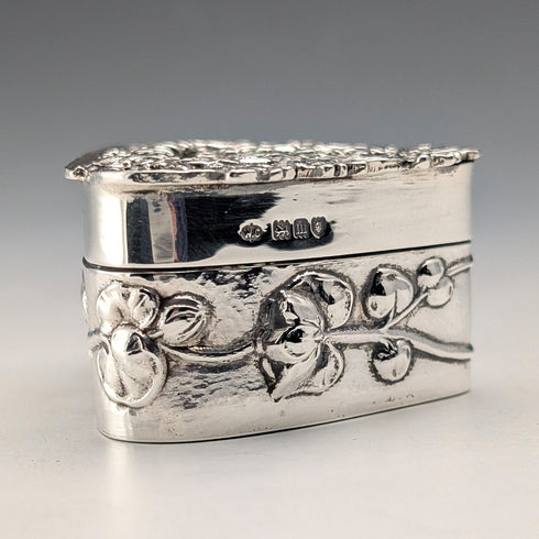 1917 British Antique Sterling Silver Potpourri Box, 38g, William Comyns