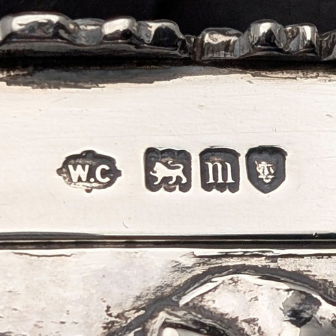 1917 British Antique Sterling Silver Potpourri Box, 38g, William Comyns