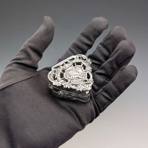 1917年 英国アンティーク 純銀製 ポプリボックス 38g William Comyns