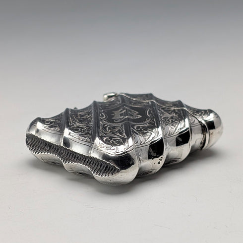 1895年 英国アンティーク 純銀製 ヴェスタケース 36g 1919コイン付 Thomas Hayes