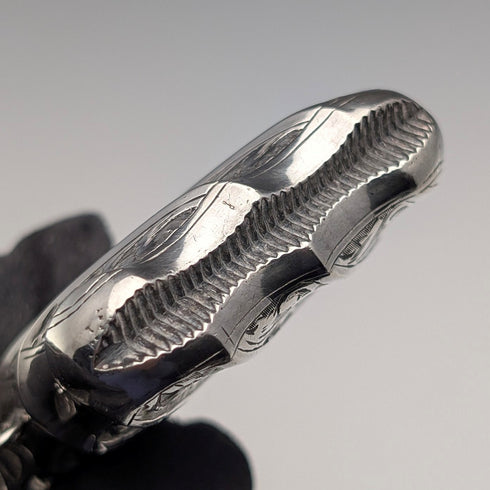 1895年 英国アンティーク 純銀製 ヴェスタケース 36g 1919コイン付 Thomas Hayes