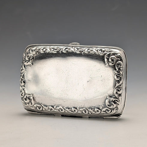 Early 20th Century American Antique Sterling Silver Cigarette Case, 49g