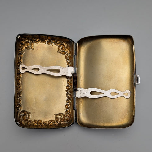 Early 20th Century American Antique Sterling Silver Cigarette Case, 49g