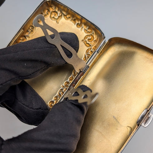 Early 20th Century American Antique Sterling Silver Cigarette Case, 49g