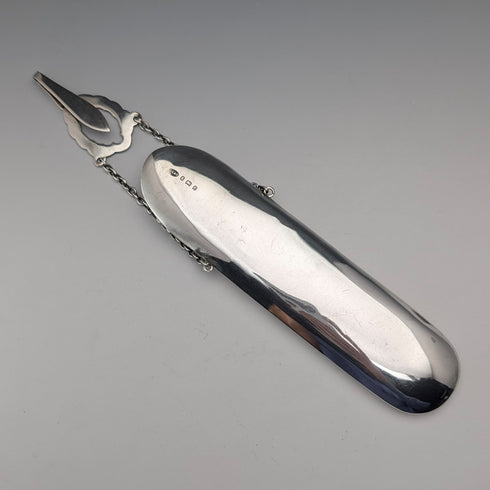 1904年英國古董純銀眼鏡盒,重61克,查爾斯萊斯特父子公司出品