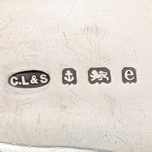 1904年英國古董純銀眼鏡盒,重61克,查爾斯萊斯特父子公司出品