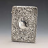 1903 British Antique Relief Sterling Silver Card Case, 81g, William Neale