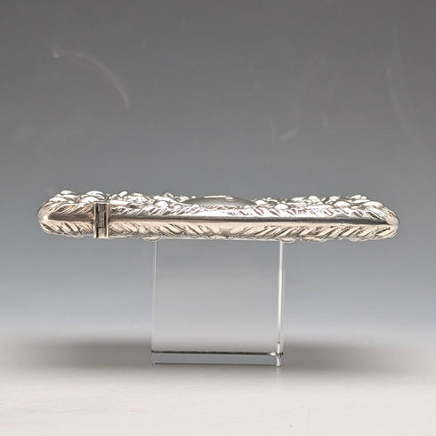 1903年英國古董浮雕純銀卡片盒,81克,威廉尼爾