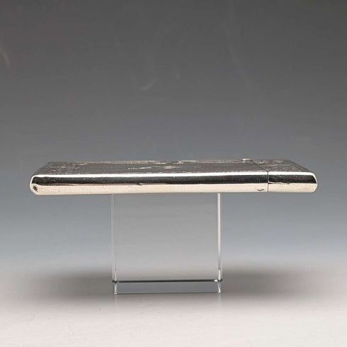 1869 British Antique Sterling Silver Card Case, 56g, Boxed, Frederick Marson