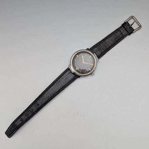 1960s Girard-Perregaux 17-jewel mechanical men's watch with black dial, in good working order