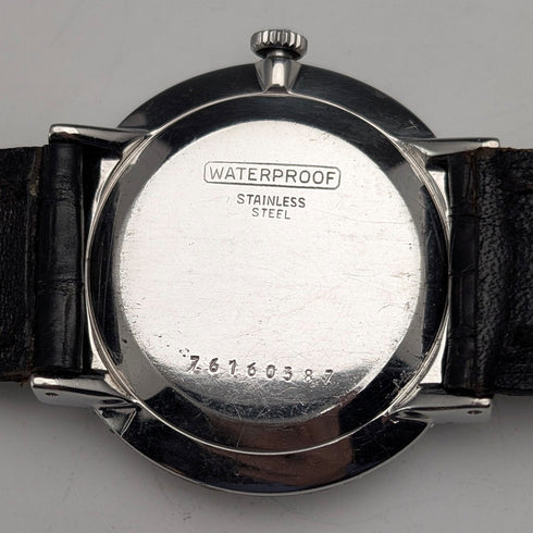1960s Girard-Perregaux 17-jewel mechanical men's watch with black dial, in good working order