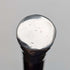 1880 British antique brown shaft sterling silver rondelle handle walking stick, 83cm