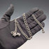 Circa 1915 British Antique Sterling Silver Albert Chain, 51g, Classic Car Charm Fob