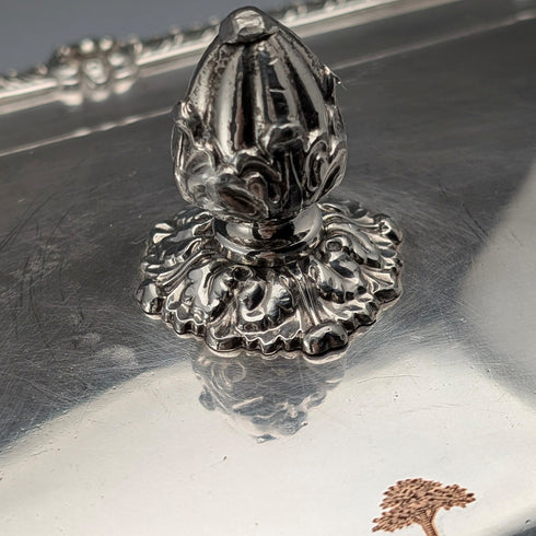 Circa 1825 British Antique Old Sheffield Plate Breakfast Dish