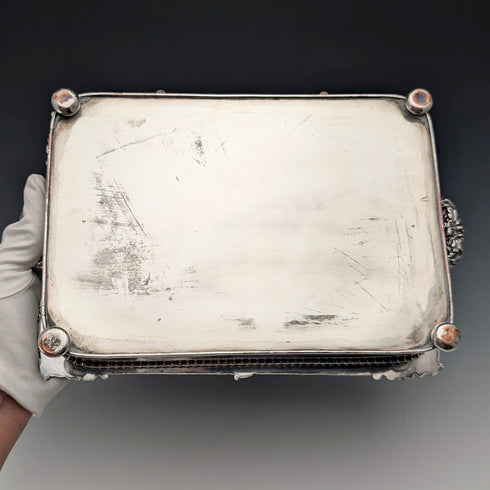 Circa 1825 British Antique Old Sheffield Plate Breakfast Dish