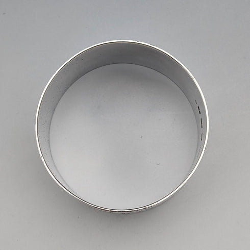 1914 British Antique Sterling Silver Napkin Rings, 30g, TH Hazlewood, in Case