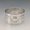 1914 British Antique Sterling Silver Napkin Rings, 30g, TH Hazlewood, in Case