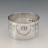 1914 British Antique Sterling Silver Napkin Rings, 30g, TH Hazlewood, in Case