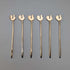1958 British Vintage Sterling Silver Cocktail Sticks, Set of 6, 19g Total, Walker & Hall, Comes in a Case