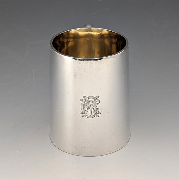 1895年 英国アンティーク 純銀製 マグカップ 141g Frederick Augustus Burridge