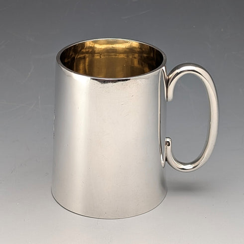 1895 British Antique Sterling Silver Mug, 141g, Frederick Augustus Burridge