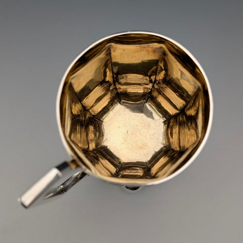 1858 British Antique Sterling Silver Mug, 148g, Joseph Angell II