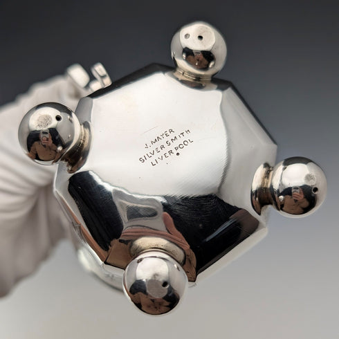 1858 British Antique Sterling Silver Mug, 148g, Joseph Angell II