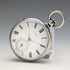 1864 British antique John Bennett key-wind pocket watch with open silver face, in good working order