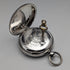 1864 British antique John Bennett key-wind pocket watch with open silver face, in good working order