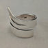 Vintage sterling silver spiral wrap ring (size 14)