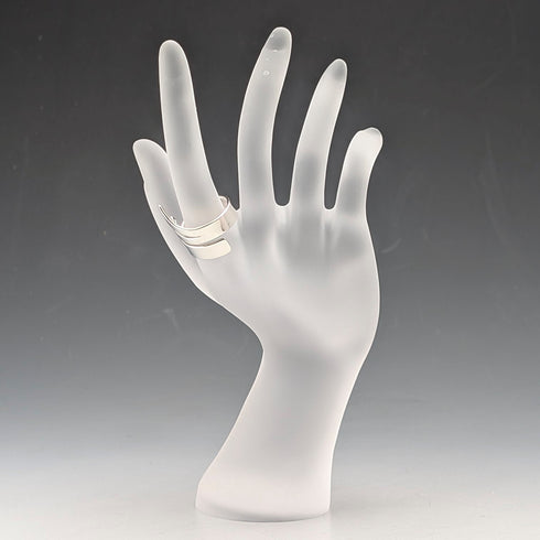 Vintage sterling silver spiral wrap ring (size 14)