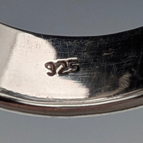 Vintage sterling silver spiral wrap ring (size 14)