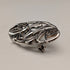 Vintage Sterling Silver Mackintosh Rose Art Nouveau Oval Brooch