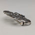 Vintage Sterling Silver Mackintosh Rose Art Nouveau Oval Brooch
