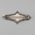 1892 British antique sterling silver brooch with engraved bird on tree