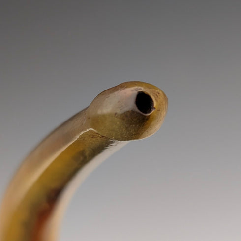 1915年 英国アンティーク 手彫り女性像 メシャム製 純銀装飾 スモーキングパイプ