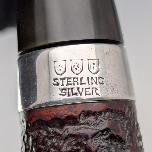 ヴィンテージ アイルランド Peterson ドニゴール・ロッキー 純銀装飾 スモーキングパイプ 999