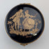 French Vintage Limoges-Castell Cobalt Blue Porcelain Pill Case with 22k Gold Accents, Love Story Design