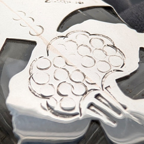 英国ヴィンテージ シルバーオーバーレイ 小型香水瓶 & 純銀製漏斗セット Ari D Norman